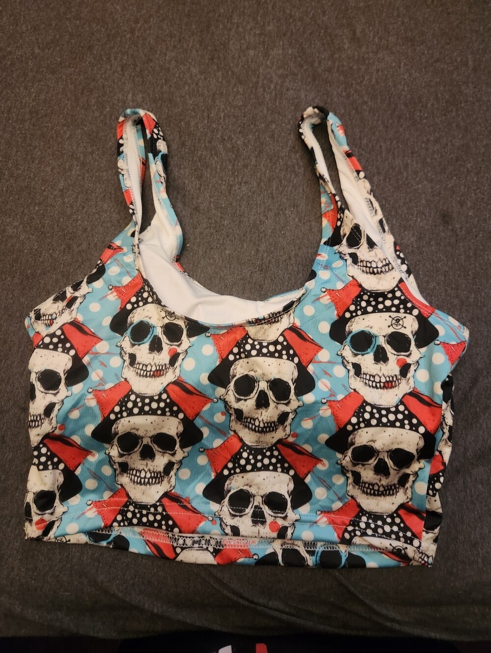 Skull Crop Tank - Picture 2 of 3